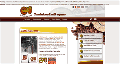 Desktop Screenshot of caffeespresso.caffecascella.it