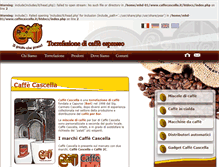 Tablet Screenshot of miscelacaffe.caffecascella.it